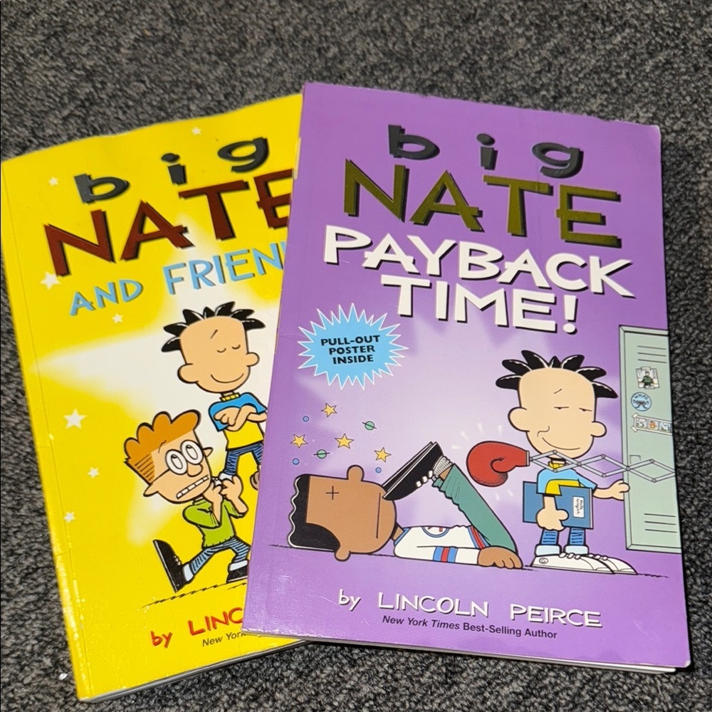 Bundle Big Nate Book Set - Yellow and Purple Covers